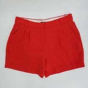 J. Crew Women's Pleaed Red Dress Shorts